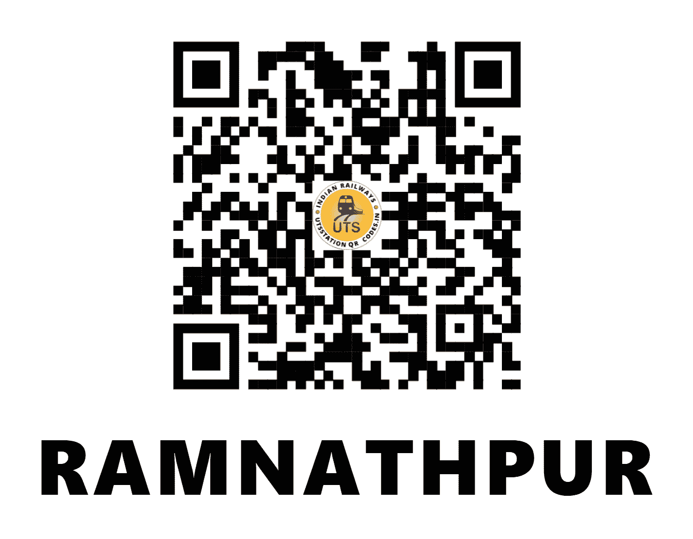 UTS QR Code for RAMNATHPUR - RTR (NE - UTTAR PRADESH)